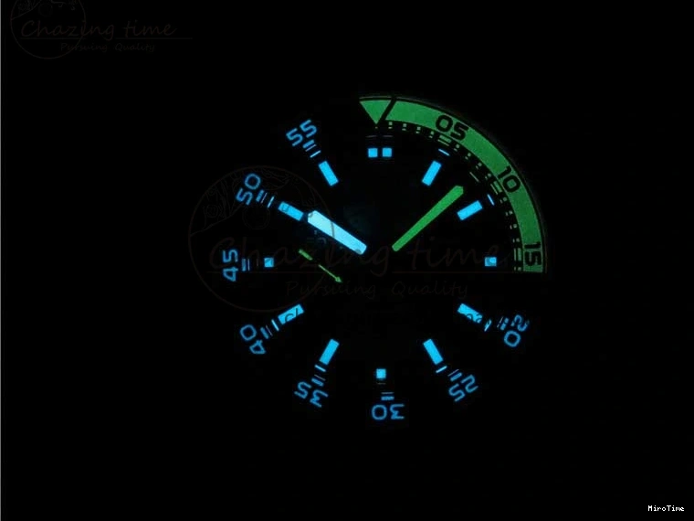 MIROTIME 0327 Aquatimer Chrono IW376702 SS BLS 1:1 Best Edition Black Dial on Black Rubber Strap A WellDesigned 7105